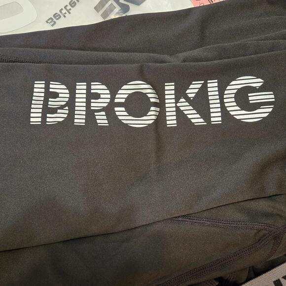 NWT'S -BROKIG 2-Pk Men's Sturdy Compression Tights Calf-Printed Black/White Sz M - Picture 4 of 10